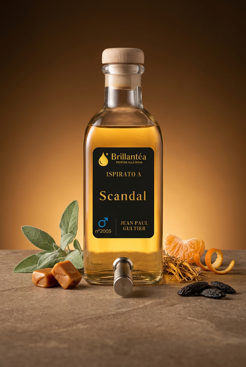 Brillantèa Scandal con note legnose ambrate su base piana